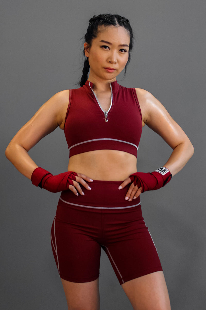 Wine Crop Top